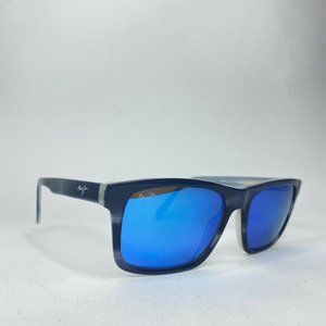 Maui Jim Waipio Valley Polarized Mens Sunglasses Blue Gray Blue MJ812-06E 2916a